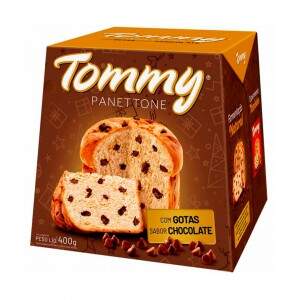 Panettone gotas choc Tommy 400g