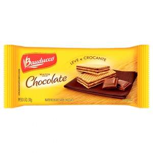 Biscoito sachet wafer choc Bauducco 30g